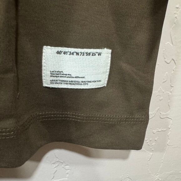 Public Supply Men’s Oversized Fit Tee Chocolate Brown - Picture 6 of 6